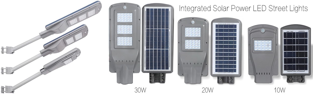 Integrated Solar Power LED Street Lights